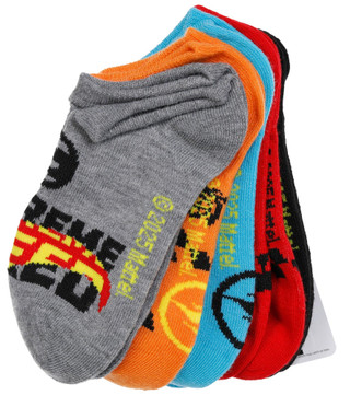 Thumbnail 2: Hot Wheels Hot Wheels 5 Pk No Show Socks 