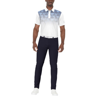 Thumbnail 3: PGA TOUR PGA TOUR Mens Ombre Geo Print Golf Polo 
