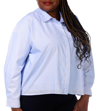 Thumbnail 4: Kaktus Kaktus Plus Rhinestone Button Down Top 