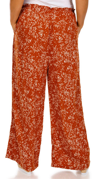 Thumbnail 2: Kaktus Kaktus Plus Wide Leg Floral Pull On Pants 