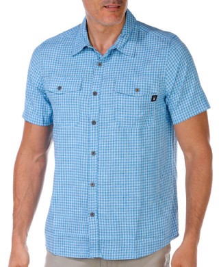 Thumbnail 1: Spyder Spyder Men's Short Sleeve Gingham Button Down Shirt 