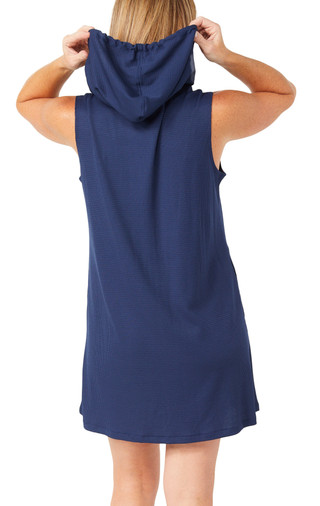 Thumbnail 4: J VALDI J Valdi Womens Sleeveless Bondi Cover Up Hoodie 