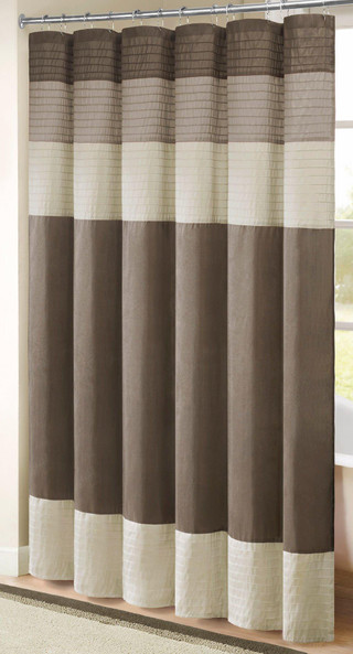 Thumbnail 1: Madison Park Madison Park Amherst Natural Shower Curtain 