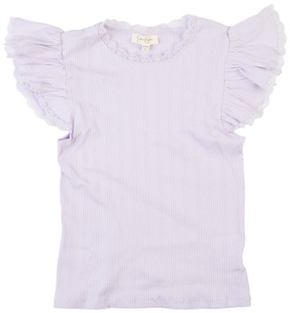 Thumbnail 1: Jessica Simpson Jessica Simpson Big Girls Ribbed Fluttered Sleeve Top 