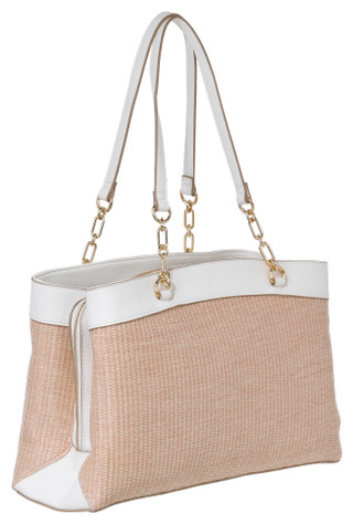 Thumbnail 3: Nanette Lepore Nanette Lapore Pebbled Leather Satchel Handbag 