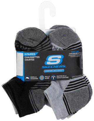 Thumbnail 2: Skechers Skechers Boys 6 Pk Low Cut Socks 