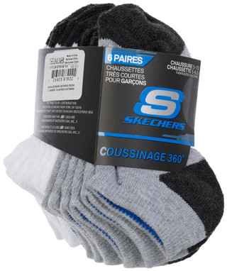 Thumbnail 2: Skechers Skechers Boys 6 Pk No Show Socks 