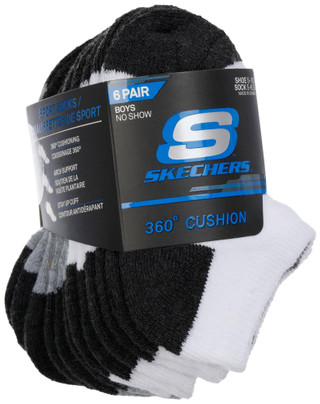 Thumbnail 1: Skechers Skechers Boys 6 Pk No Show Socks 