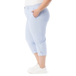 Thumbnail 3: Gloria Vanderbilt Gloria Vanderbilt Plus Comfort Waist Cargo Capris 