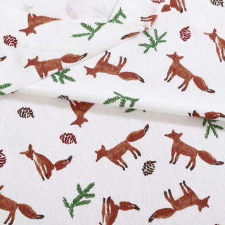 Thumbnail 5: Eddie Bauer Eddie Bauer Fox Trail Cotton Flannel Sheet Set 