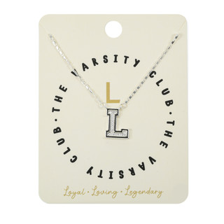 Thumbnail 1: City by City City By City Varsity Letter L Initial Necklace 