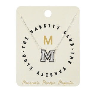 Thumbnail 1: City by City City By City Varsity Letter M Initial Necklace 