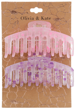 Thumbnail 1: Olivia & Kate Olivia & Kate 2 Pk Claw Clip Set 