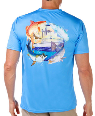 Thumbnail 1: Guy Harvey Guy Harvey Men's Short Sleeve Performance Shirt 
