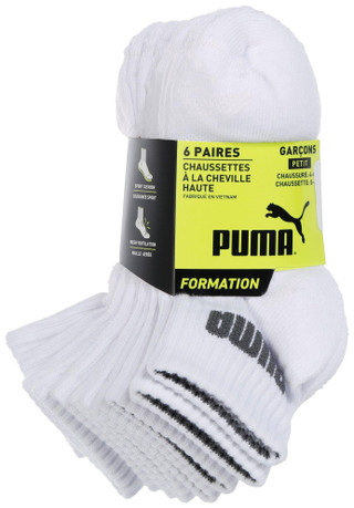 Thumbnail 2: Puma Puma Boys 6 Pk High Quarter Socks 