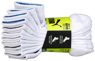 Thumbnail 3: Puma Puma Boys 6 Pk High Quarter Socks 