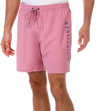 Thumbnail 1: Quiksilver Quiksilver Men's Solid Logo Volley Shorts 