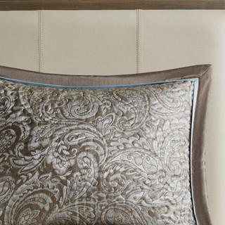 Thumbnail 3: Madison Park Madison Park Princeton 5 Pc. Jacquard Bedspread Set 