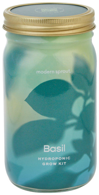 Thumbnail 1: MODERN SPROUT Modern Sprout Basil Hydroponic Grow Kit 
