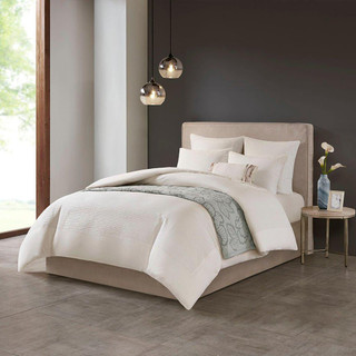 Thumbnail 1: N NATORI N Natori Hanae Cotton Blend Yarn Dyed Duvet Cover Set 