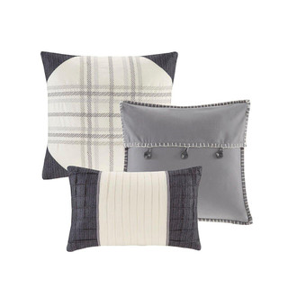 Thumbnail 2: Madison Park Madison Park Quebec Reversible Quilt Set 