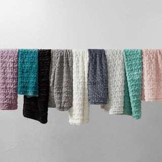 Thumbnail 2: Madison Park Madison Park Ruched Fur Throw 