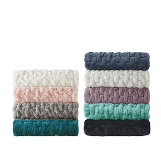 Thumbnail 4: Madison Park Madison Park Ruched Fur Throw 
