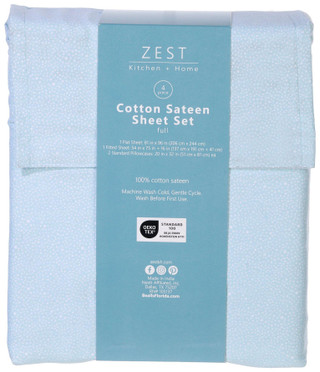Thumbnail 3: Zest Kitchen + Home ZEST Kitchen + Home Sateen Cotton Sheet Set 