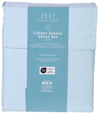 Thumbnail 7: Zest Kitchen + Home ZEST Kitchen + Home 400 Thread Count Cotton Sheet Set 
