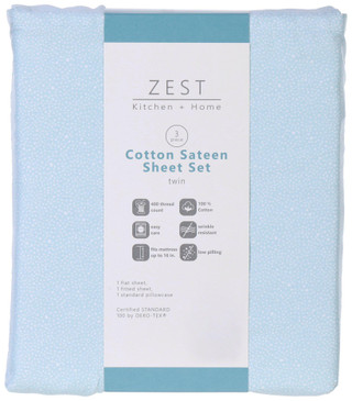 Thumbnail 1: Zest Kitchen + Home ZEST Kitchen + Home 400 Thread Count Cotton Sheet Set 