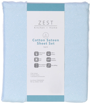 Thumbnail 1: Zest Kitchen + Home ZEST Kitchen + Home 400 Thread Count Cotton Sheet Set 