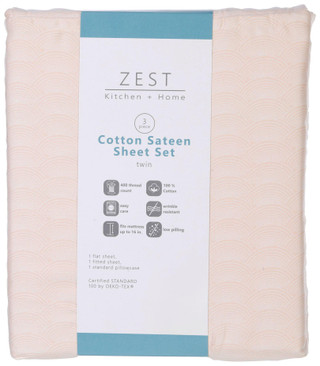 Thumbnail 1: Zest Kitchen + Home ZEST Kitchen + Home Sateen Cotton Arches Sheet Set 