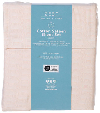 Thumbnail 6: Zest Kitchen + Home ZEST Kitchen + Home Sateen Cotton Arches Sheet Set 