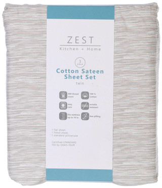 Thumbnail 1: Zest Kitchen + Home ZEST Kitchen + Home 400 Thread Count Cotton Sheet Set 