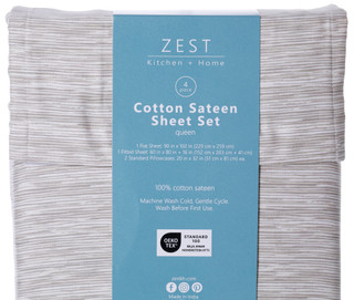 Thumbnail 7: Zest Kitchen + Home ZEST Kitchen + Home 400 Thread Count Cotton Sheet Set 