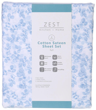 Thumbnail 2: Zest Kitchen + Home ZEST Kitchen + Home 400 Thread Count Cotton Sheet Set 