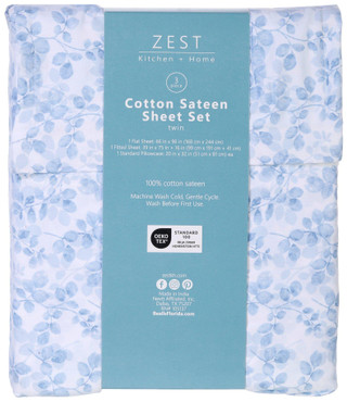 Thumbnail 6: Zest Kitchen + Home ZEST Kitchen + Home 400 Thread Count Cotton Sheet Set 
