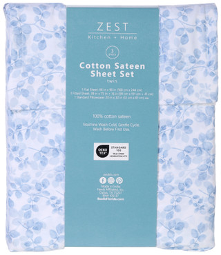 Thumbnail 5: Zest Kitchen + Home ZEST Kitchen + Home 400 Thread Count Cotton Sheet Set 