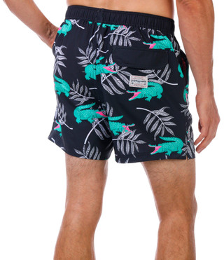 Thumbnail 3: Party Pants Party Pants Men's Alligator Print Swim Shorts 