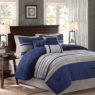 Thumbnail 1: Madison Park Madison Park 7 Pc. Palmer Faux Suede Comforter Set 