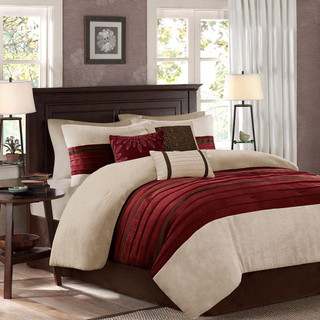 Thumbnail 1: Madison Park Madison Park 7 Pc. Palmer Faux Suede Comforter Set 