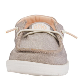 Thumbnail 5: Hey Dude Hey Dude Girls Wendy Metallic Sparkle Sneaker 