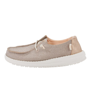 Thumbnail 6: Hey Dude Hey Dude Girls Wendy Metallic Sparkle Sneaker 