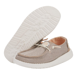Thumbnail 3: Hey Dude Hey Dude Girls Wendy Metallic Sparkle Sneaker 
