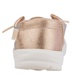Thumbnail 4: Hey Dude Hey Dude Girls Wendy Metallic Sparkle Sneaker 