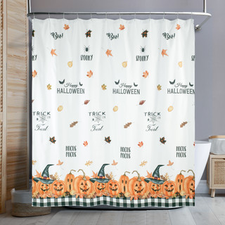 Thumbnail 1: Avanti Avanti Pumpkin Patch Halloween Shower Curtain 