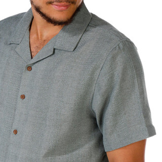 Thumbnail 2: PX BLACK PX Black Men's Short Sleeve Woven Buttoned Shirt 
