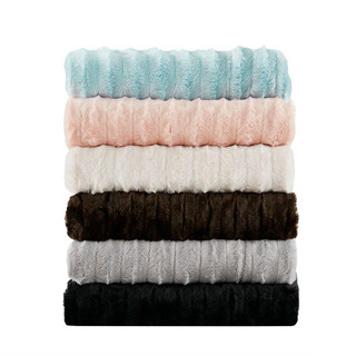 Thumbnail 3: Madison Park Madison Park Duke Long Fur Throw 
