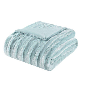 Thumbnail 4: Madison Park Madison Park Duke Long Fur Throw 