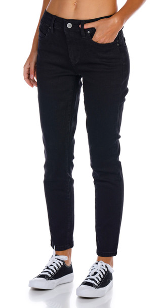 Thumbnail 4: YMI YMI Juniors Mid Rise Skinny Jeans 
